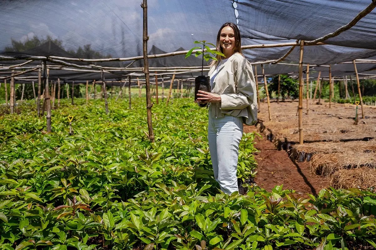 A firsthand look at our impact in Kenya_Wienke Schouwink at a tree nursery in Kenya_visual 2