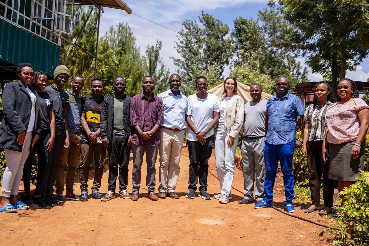 A firsthand look at our impact in Kenya_Wienke, DGB team members, and the farmers are together at a tree nursery_visual 5