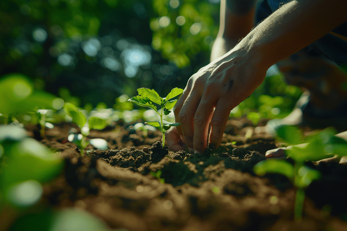 Aligning with CSRD_ the smart move for future-proofing your business_Close-up of a man planting a tree seedling in a forest_visual 3