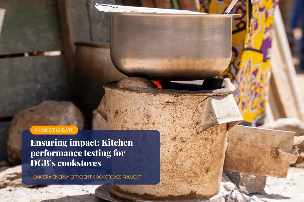 Ensuring impact, Kitchen performance testing for DGBs cookstoves_Close up of a meal cooking on an Energy efficient cookstove during Kitchen Performance Tests_visual 1