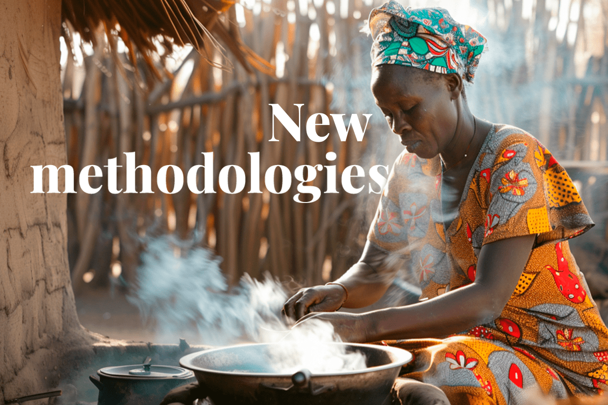 ICVCM approves carbon credit methodologies covering 27 million credits_African woman preparing a meal using clean cookstoves_visual 1