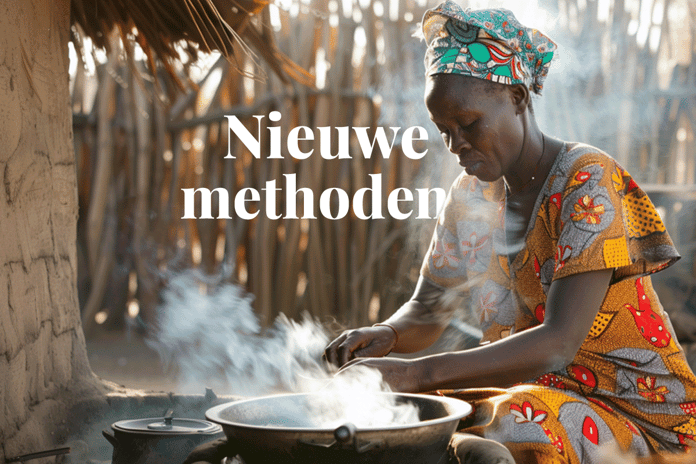 ICVCM approves carbon credit methodologies covering 27 million credits_African woman preparing a meal using clean cookstoves_visual 1_NL