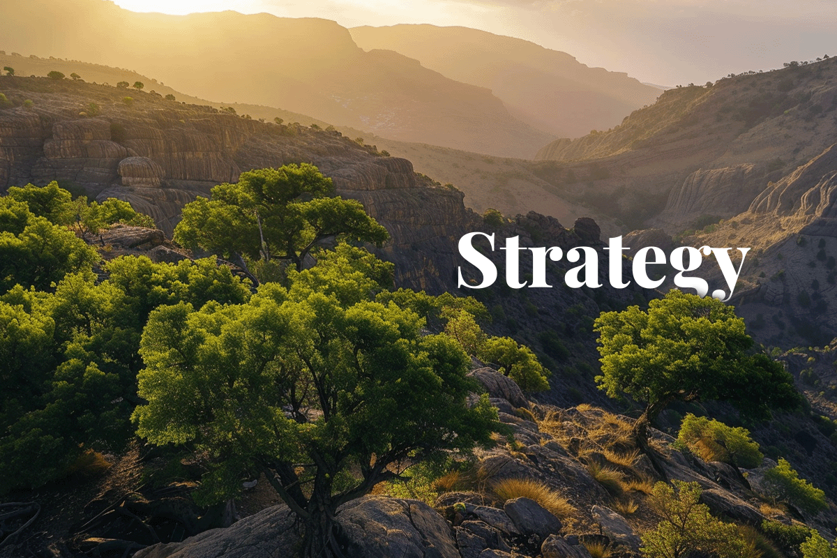 Oman finalises key carbon trading framework for global review_Sunrise over the landscape of Jabal Akhdar Forest in Oman_visual 1