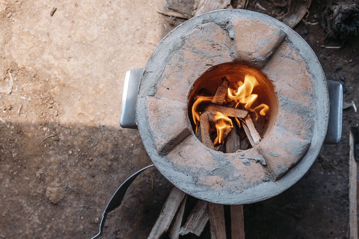 The new milestones unveiled for the Ethiopia Cookstoves Project_Top view of a cookstove in use_visual 2